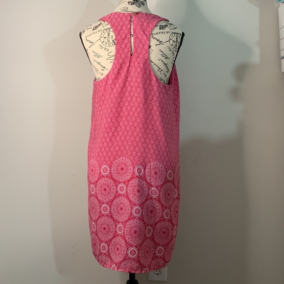 Buttons USA Geometric Beaded Neck Floral Short Tunic Sun Dress Size:M - Picture 7 of 11